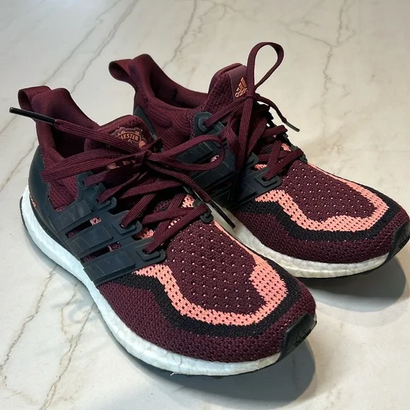 adidas Ultraboost DNA x Manchester United Shoes Maroon M 6.5 / W 7.5 - Mens Running Shoes